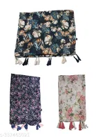 Chiffon Printed Scarves for Women, Multicolor, Pack of 3