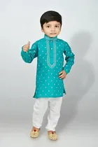 Cotton Printed Kurta & Pajama Set for Boys 