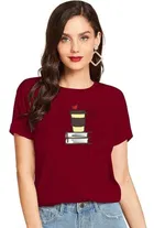 Half Sleeves Printed T-shirt for Women & Girls 