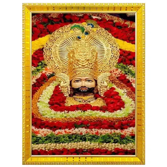 Khatu Shyam Wall Photo Frame (Multicolor, 5x7 Inches)