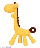 Silicone Teether for Baby (Yellow & Brown)