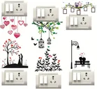 AVV Heart Couple Switch Board Sticker 8x13cm