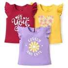 Cotton Printed Tops/Tunics for Girls, Pack of 3 
