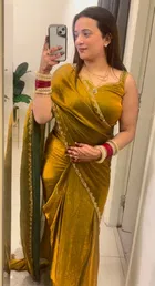 Chiffon Solid Saree for Women 