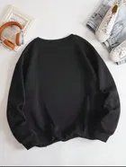 Round Neck Solid Sweatshirt for Men 