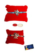 Metal Ladoo Gopal Shiv Rakhi 