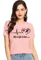 Half Sleeves Printed T-shirt for Women & Girls 