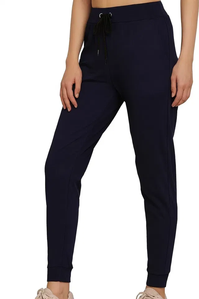 100% Cotton Treggings Trouser / Pant for Women (Black, XXL)