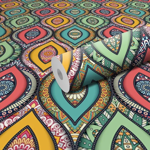 Vinyl Wallpaper Sticker for Wall Decoration (Multicolor, 300x40 cm)