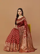 Pure Silk Woven Printed Saree for Women 