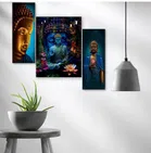 MDF 3 Pcs Designer Wall Painting for Home & Office 