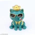 Resin Smoking Animal Piggy Bank 