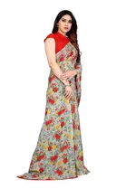 SVB फ्लोरल प्रिंटेड साड़ी फॉर वीमेन 