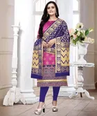 Banarasi Silk Printed Kurti with Dupatta for Women 