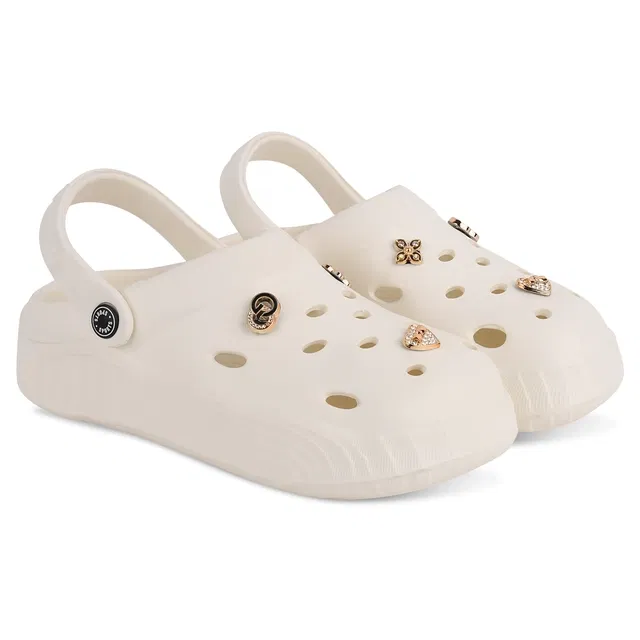 Clogs for Women, Cream (5)