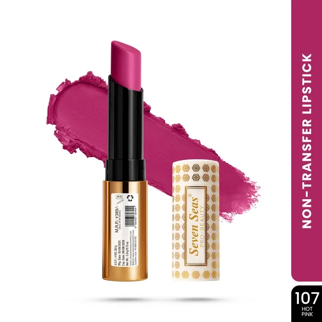 Seven Seas Lipstick for Women, Purple Shade (3.5g)
