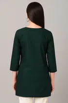 Cotton Embroidered Short Kurti for Women 