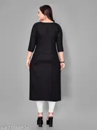 Solid Embroidered Cotton Kurti for Women, Pack of 2 