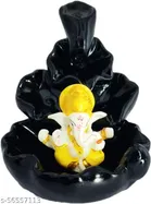 Lord Ganesha Water Fountain with 10 Smoke Backflow 