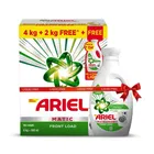 Ariel Matic Front Load Detergent Washing Powder 4 Kg + Free Ariel Matic Front Load Detergent Liquid 2 Kg