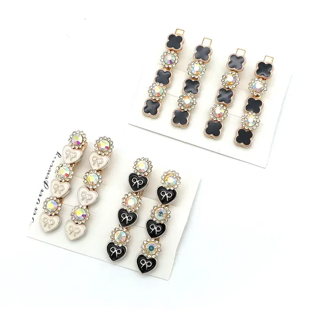 Smile & Shine Fancy Clips for Women (Multicolor, Set of 4)