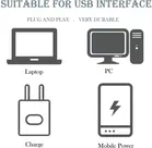 Immutable 1W USB LED Light, White [8 Pieces]