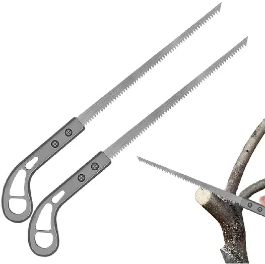 Stainless Steel Small Hand Saw for Gardening (Grey, Pack of 2)
