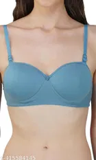 Cotton Blend Solid Lingerie Set for Women 