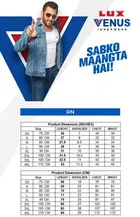 Lux Venus Cotton Solid Vest for Men, Pack of 2 