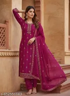 Embroidered Punjabi/All Over Suits Semi-Stitched Suits 