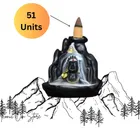 Resin Shiva Murti Showpiece with 51 Pcs Backflow Smoke Cones 