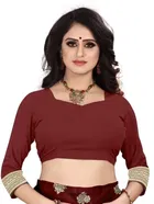 Silk Woven Design Saree for Women, Maroon 