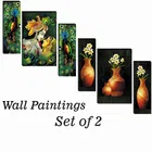 MDF 2 Pcs Designer Wall Painting for Home & Office 