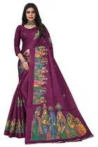 Art Silk Printed Saree for Women 