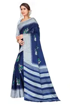 Khadi Silk Printed Saree for Women 