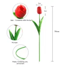 GreenGallery Artifical TulipLily Red Bunch of 6