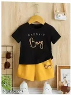Cotton Blend Printed Clothing Set for Boys (Green, 18-24 Months)