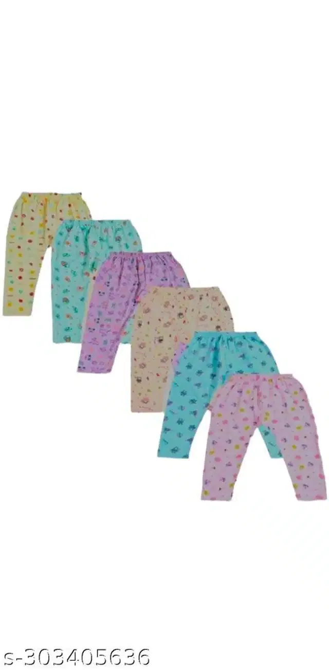 Cotton Pyjama for Kids (Multicolor, 6-12 Months) (Pack of 6)