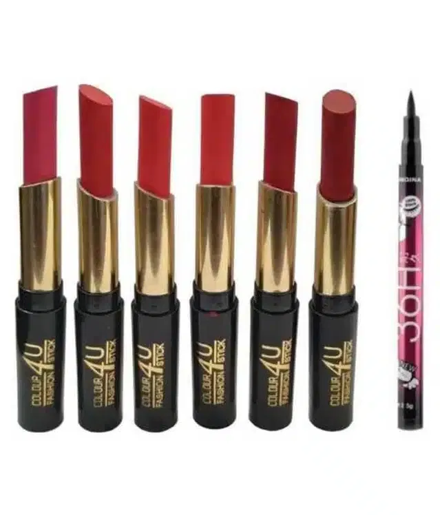 Lenon Makeup Accessory Beauty Creme Lipstick (Multicolor) (10 g) (D257)