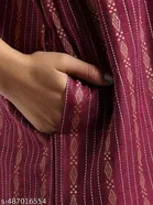 Satin Soft & Attractive Nightdress for Women & Girls , Maroon 