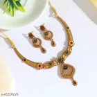 Alloy Necklace with Earrings for Women 