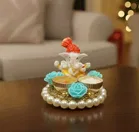 Metal Decoretive Pooja Thali, Multicolour Pack of 1