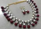 Alloy Necklace with Earrings for Women 