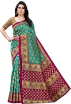 Yashika Designer Women's Saree Art Silk With Unstitched Blouse Piece 