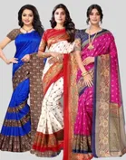 Art Silk Printed Saree for Women 