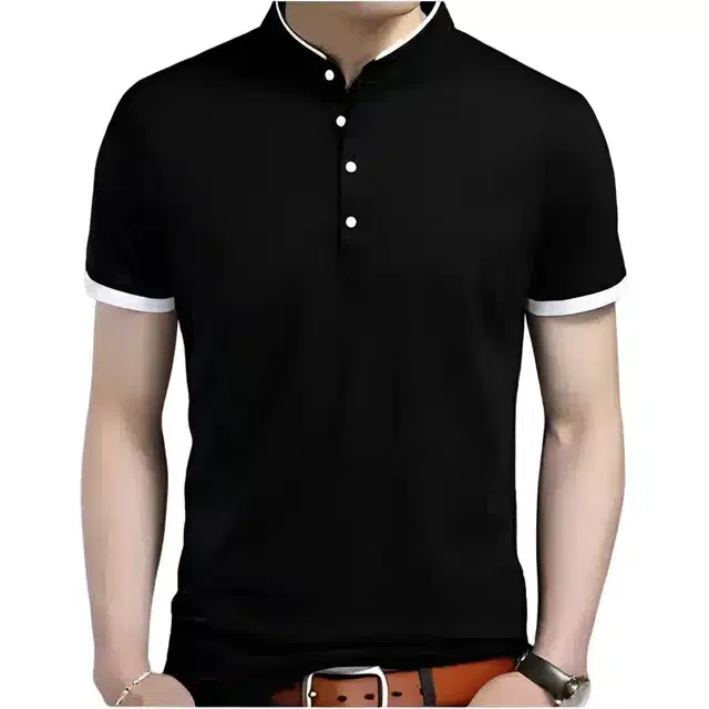 T-Shirt for Men (Black, M)