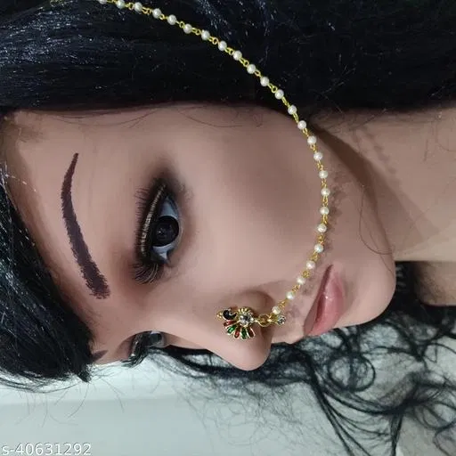 Chic Nose Pins for Women (Gold, Free Size)