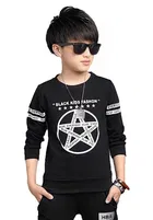Round Neck Full Sleeves Printed T-Shirt for Boys 