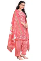 Cotton Printed Kurta with Pant & Dupatta 