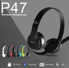 P47 Foldable Wireless Bluetooth Headphone with Mic & SD Card Support 